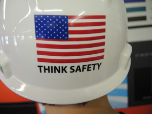 Custom Printed Hard Hat - Think Safety